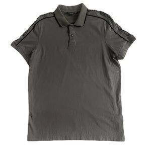 BOGO 50%OFF Michael Kors Cotton Polo‎ Shirt Men’s M Gray Short Sleeve Designer